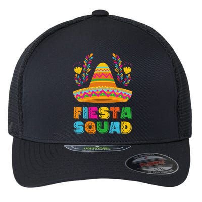 Cinco De Mayo Fiesta Squad Family Matching Group Flexfit Unipanel Trucker Cap