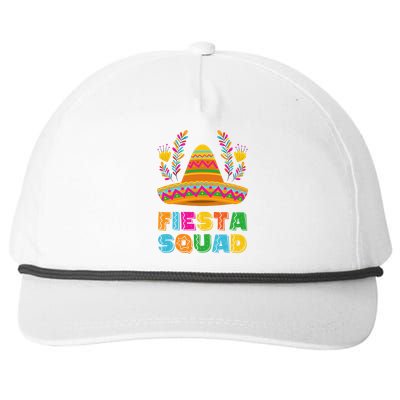 Cinco De Mayo Fiesta Squad Family Matching Group Snapback Five-Panel Rope Hat