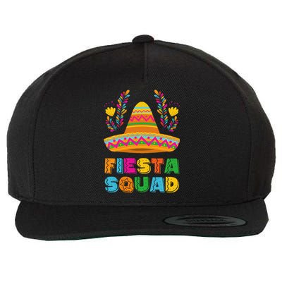 Cinco De Mayo Fiesta Squad Family Matching Group Wool Snapback Cap