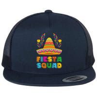 Cinco De Mayo Fiesta Squad Family Matching Group Flat Bill Trucker Hat