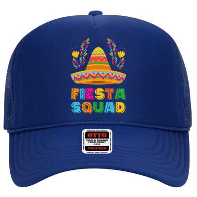 Cinco De Mayo Fiesta Squad Family Matching Group High Crown Mesh Back Trucker Hat