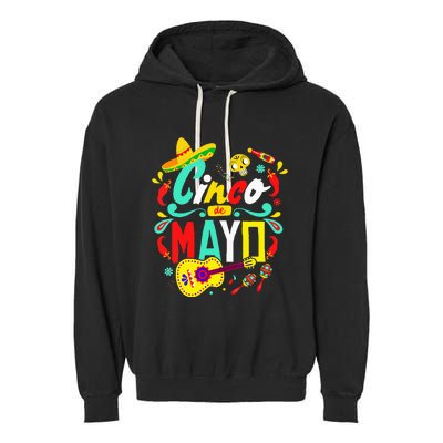 Cinco De Mayo Mexican Fiesta 5 De Mayo Garment-Dyed Fleece Hoodie