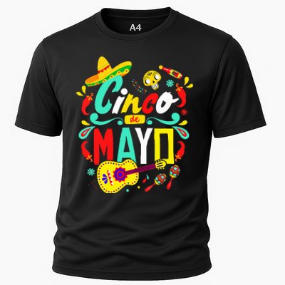 Cinco De Mayo Mexican Fiesta 5 De Mayo Cooling Performance Crew T-Shirt