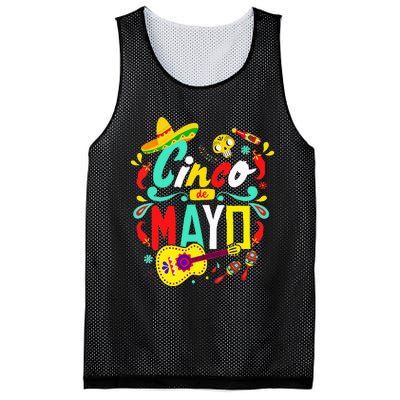 Cinco De Mayo Mexican Fiesta 5 De Mayo Mesh Reversible Basketball Jersey Tank