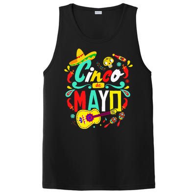 Cinco De Mayo Mexican Fiesta 5 De Mayo PosiCharge Competitor Tank