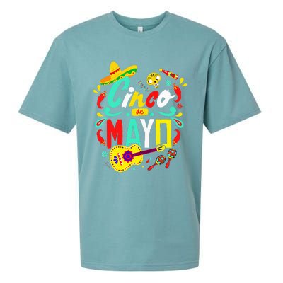 Cinco De Mayo Mexican Fiesta 5 De Mayo Sueded Cloud Jersey T-Shirt