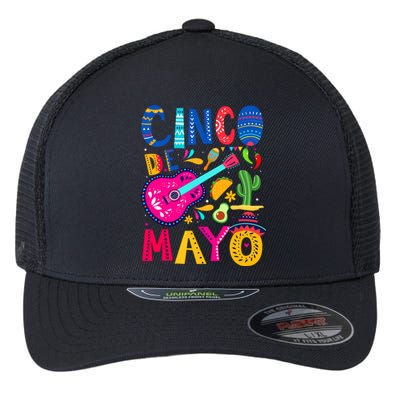 Cinco De Mayo Mexican Fiesta 5 De Mayo Funny Mexican Party Flexfit Unipanel Trucker Cap