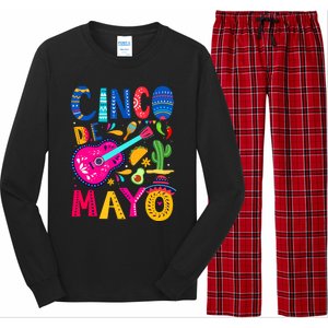 Cinco De Mayo Mexican Fiesta 5 De Mayo Funny Mexican Party Long Sleeve Pajama Set