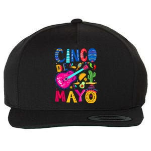 Cinco De Mayo Mexican Fiesta 5 De Mayo Funny Mexican Party Wool Snapback Cap