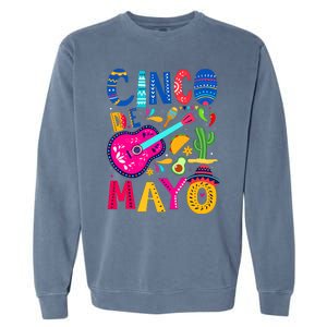 Cinco De Mayo Mexican Fiesta 5 De Mayo Funny Mexican Party Garment-Dyed Sweatshirt