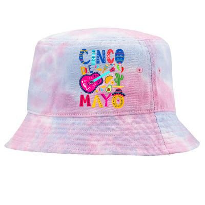 Cinco De Mayo Mexican Fiesta 5 De Mayo Funny Mexican Party Tie-Dyed Bucket Hat