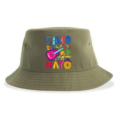 Cinco De Mayo Mexican Fiesta 5 De Mayo Funny Mexican Party Sustainable Bucket Hat