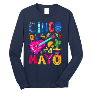 Cinco De Mayo Mexican Fiesta 5 De Mayo Funny Mexican Party Long Sleeve Shirt