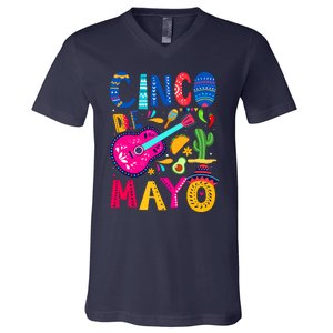 Cinco De Mayo Mexican Fiesta 5 De Mayo Funny Mexican Party V-Neck T-Shirt