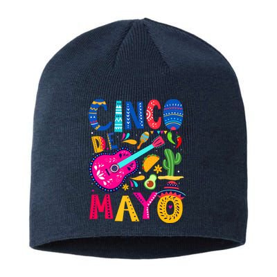 Cinco De Mayo Mexican Fiesta 5 De Mayo Funny Mexican Party Sustainable Beanie