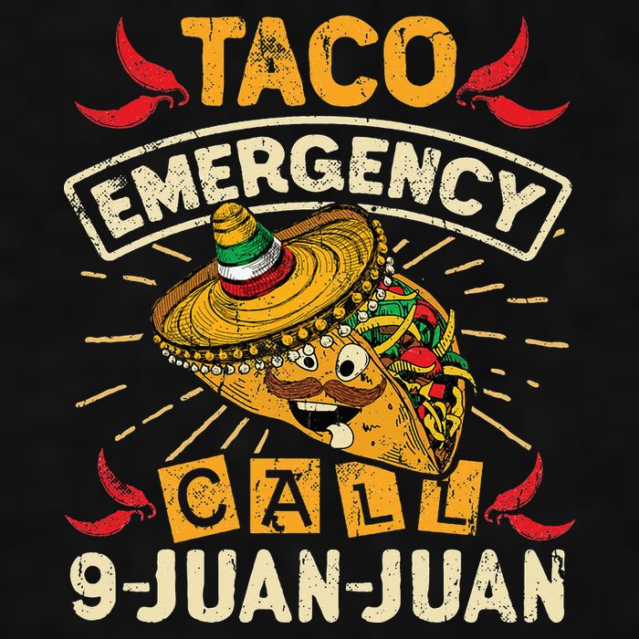Cinco De Mayo Taco Emergency Call 9 Juan Juan Essential Ladies PosiCharge Tri-Blend Wicking Tank