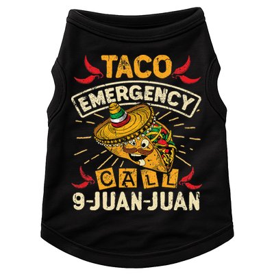 Cinco De Mayo Taco Emergency Call 9 Juan Juan Essential Doggie Tank