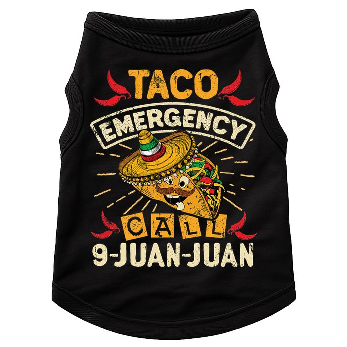Cinco De Mayo Taco Emergency Call 9 Juan Juan Essential Doggie Tank