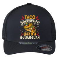 Cinco De Mayo Taco Emergency Call 9 Juan Juan Essential Flexfit Unipanel Trucker Cap