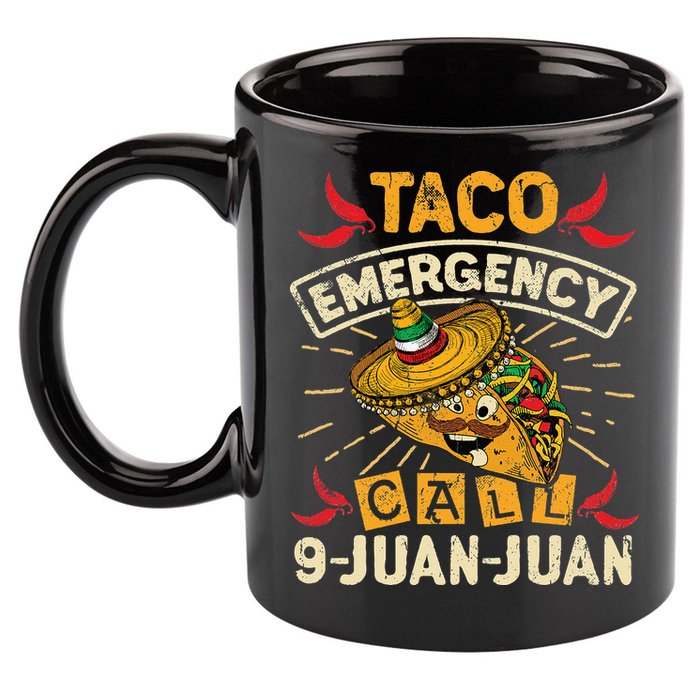 Cinco De Mayo Taco Emergency Call 9 Juan Juan Essential 11oz C Handle Ceramic Mug