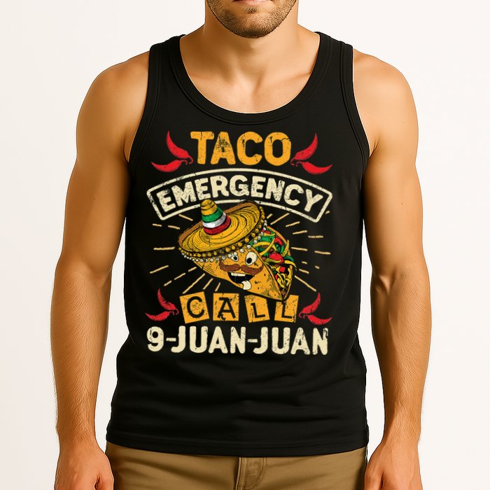 Cinco De Mayo Taco Emergency Call 9 Juan Juan Essential Tank Top