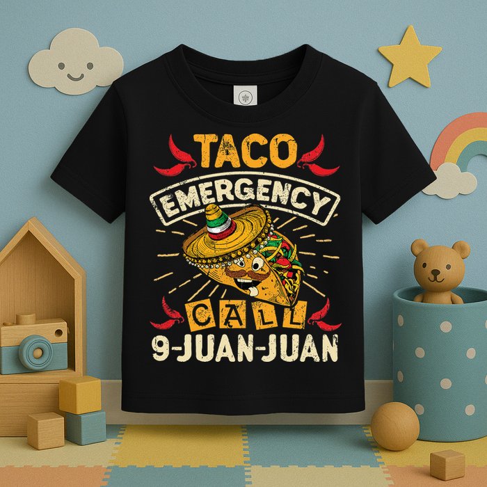 Cinco De Mayo Taco Emergency Call 9 Juan Juan Essential Toddler T-Shirt