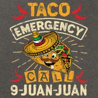 Cinco De Mayo Taco Emergency Call 9 Juan Juan Essential Cotton Canvas Backpack