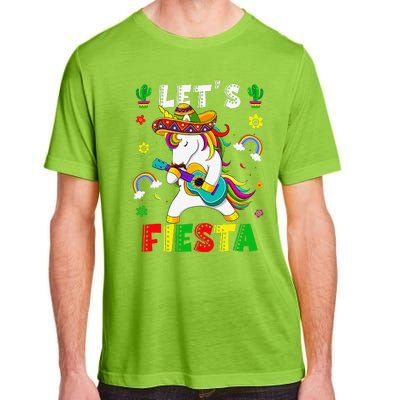 Cinco De Mayo Party Lets Fiesta Dancing Mexican Unicorn Adult ChromaSoft Performance T-Shirt