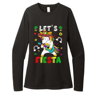 Cinco De Mayo Party Lets Fiesta Dancing Mexican Unicorn Womens CVC Long Sleeve Shirt