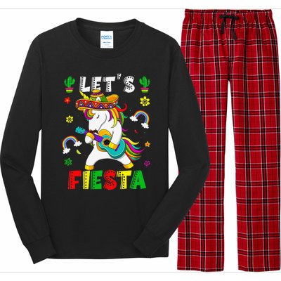 Cinco De Mayo Party Lets Fiesta Dancing Mexican Unicorn Long Sleeve Pajama Set