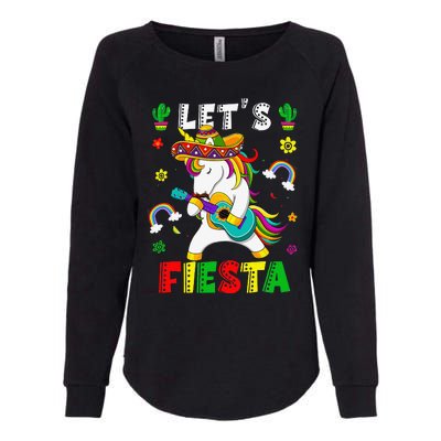 Cinco De Mayo Party Lets Fiesta Dancing Mexican Unicorn Womens California Wash Sweatshirt