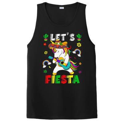 Cinco De Mayo Party Lets Fiesta Dancing Mexican Unicorn PosiCharge Competitor Tank