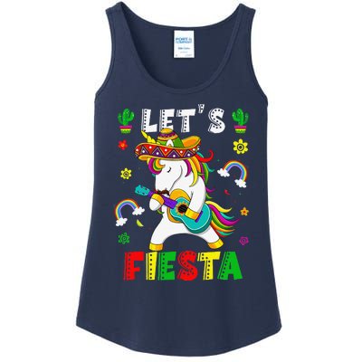 Cinco De Mayo Party Lets Fiesta Dancing Mexican Unicorn Ladies Essential Tank