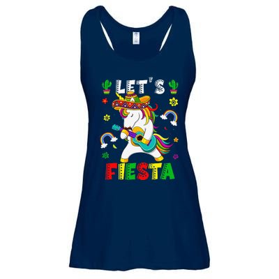 Cinco De Mayo Party Lets Fiesta Dancing Mexican Unicorn Ladies Essential Flowy Tank