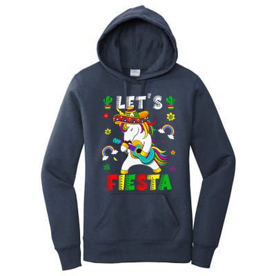 Cinco De Mayo Party Lets Fiesta Dancing Mexican Unicorn Women's Pullover Hoodie