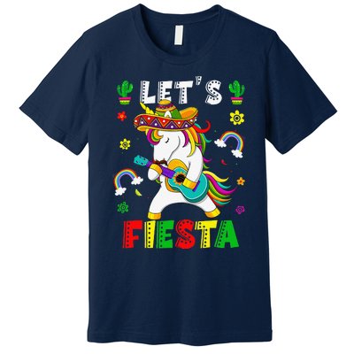 Cinco De Mayo Party Lets Fiesta Dancing Mexican Unicorn Premium T-Shirt