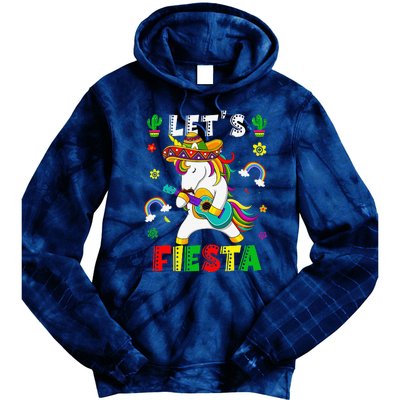 Cinco De Mayo Party Lets Fiesta Dancing Mexican Unicorn Tie Dye Hoodie