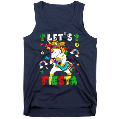 Cinco De Mayo Party Lets Fiesta Dancing Mexican Unicorn Tank Top