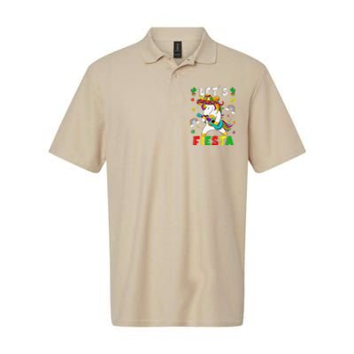 Cinco De Mayo Party Lets Fiesta Dancing Mexican Unicorn Softstyle Adult Sport Polo