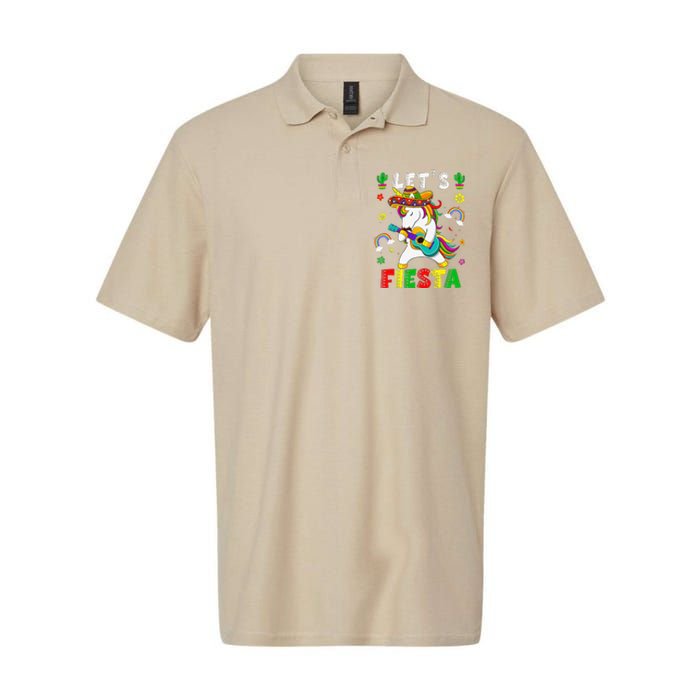 Cinco De Mayo Party Lets Fiesta Dancing Mexican Unicorn Softstyle Adult Sport Polo