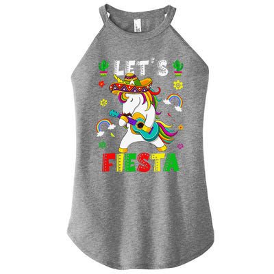 Cinco De Mayo Party Lets Fiesta Dancing Mexican Unicorn Women's Perfect Tri Rocker Tank