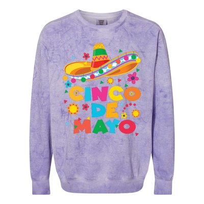 Cinco De Mayo Fiesta Surprise Camisa 5 De Mayo Viva Mexico Colorblast Crewneck Sweatshirt