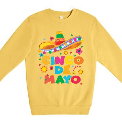 Cinco De Mayo Fiesta Surprise Camisa 5 De Mayo Viva Mexico Premium Crewneck Sweatshirt