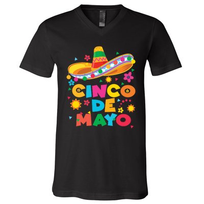 Cinco De Mayo Fiesta Surprise Camisa 5 De Mayo Viva Mexico V-Neck T-Shirt