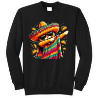 Cinco De Mayo Cat Dabbing Poncho Sombrero Mexican Fiesta Sweatshirt