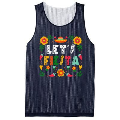 Cinco De Mayo Party Lets Fiesta Mexican For Women Mesh Reversible Basketball Jersey Tank