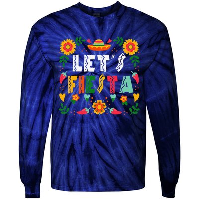 Cinco De Mayo Party Lets Fiesta Mexican For Women Tie-Dye Long Sleeve Shirt