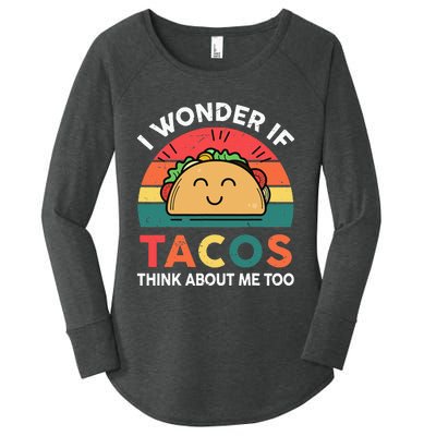 Cinco De Mayo Outfit Wonder Tacos Latina Women's Perfect Tri Tunic Long Sleeve Shirt