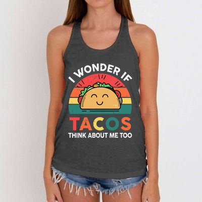 Cinco De Mayo Outfit Wonder Tacos Latina Women's Knotted Racerback Tank