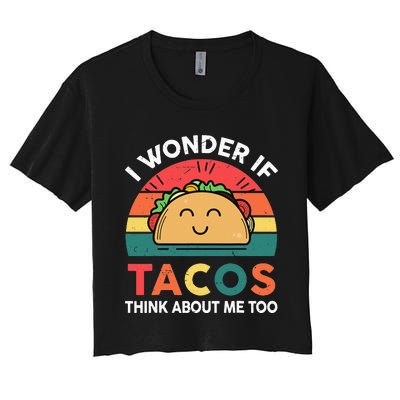 Cinco De Mayo Outfit Wonder Tacos Latina Women's Crop Top Tee